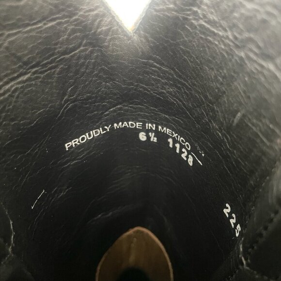 Lane EMMA JANE Womens Cowboy Boots 6.5 Gold Western Cowgirl Mid Calf Tall Boot - Picture 9 of 11